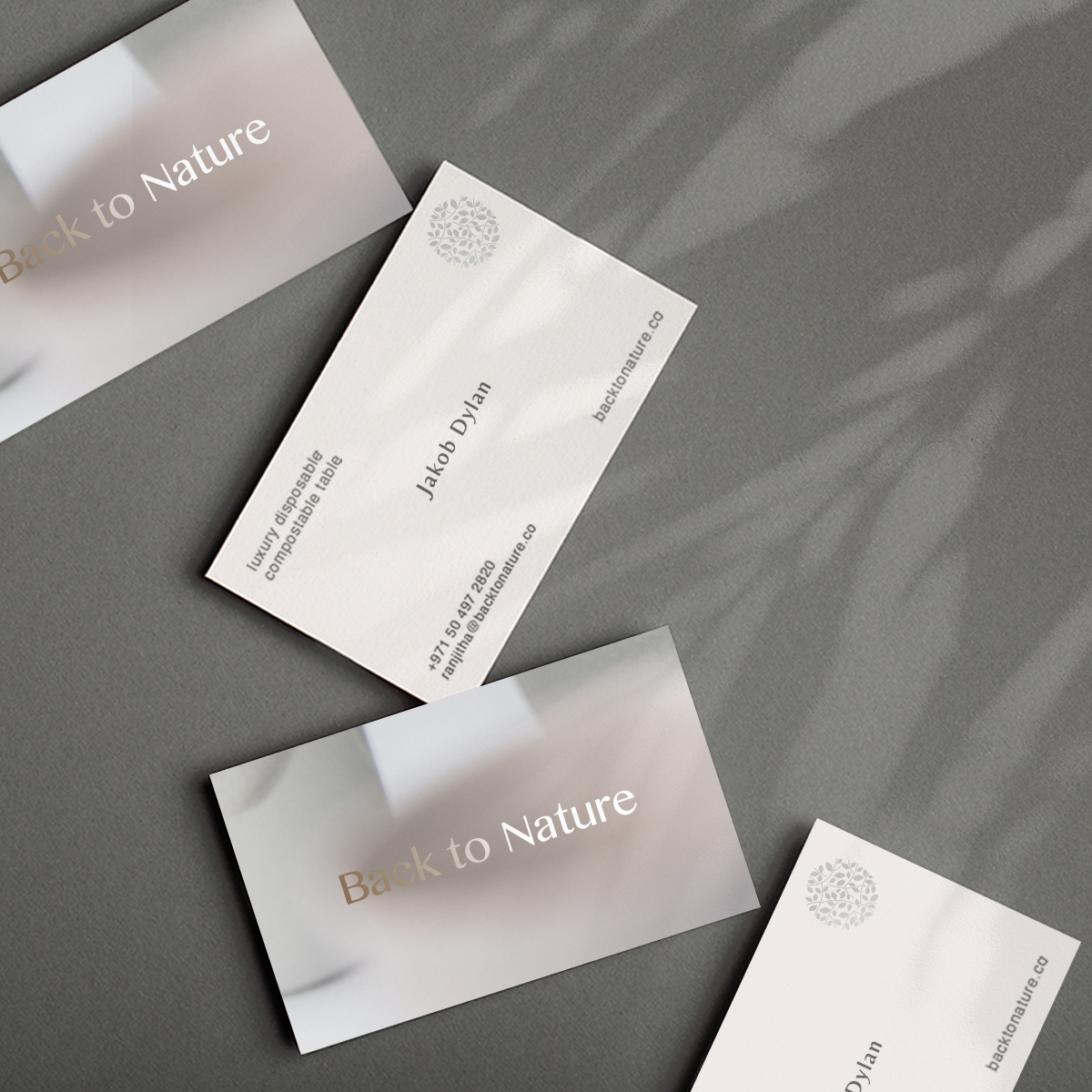 Stationery design for back to nature
