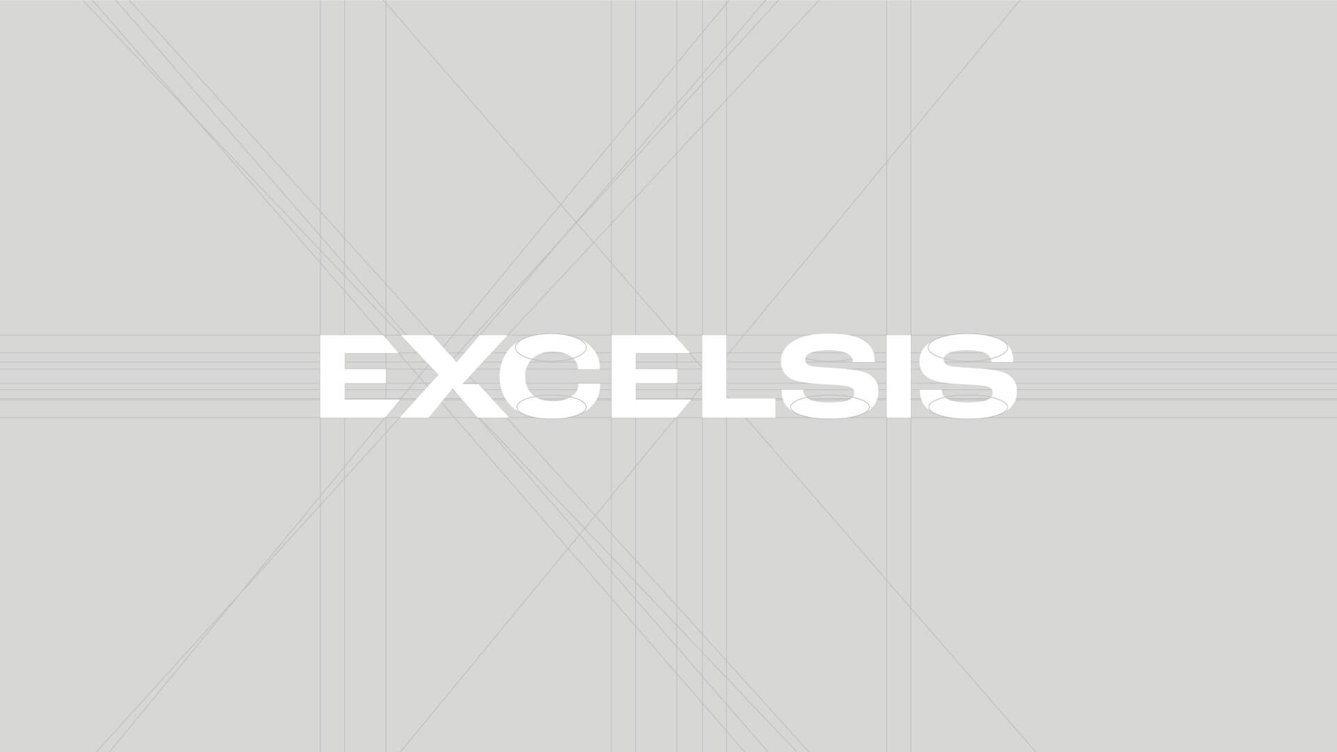 Logo Construction for Excelsis by Vowels Logo Agency